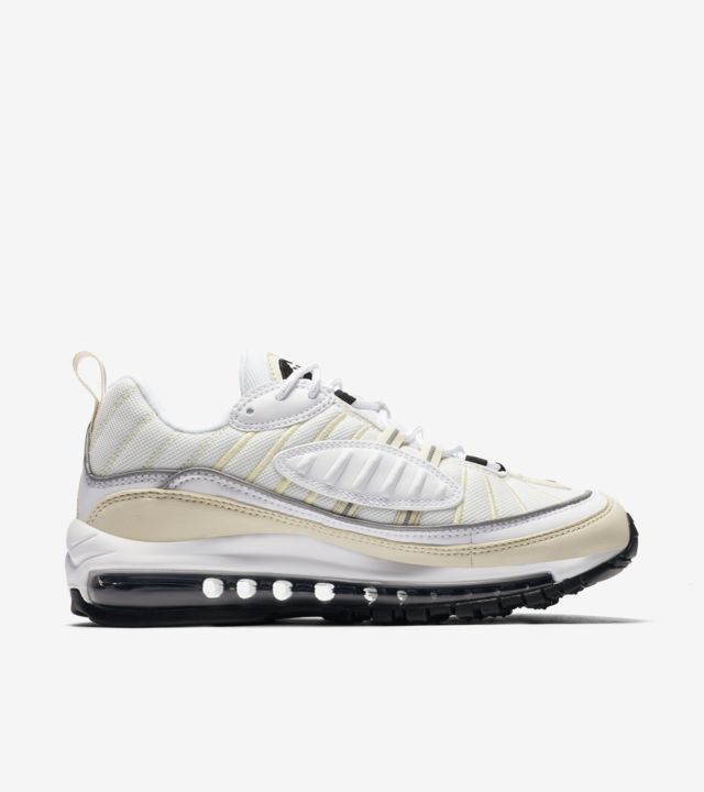 Nike Women's Air Max 98 'White & Black & Fossil' Release Date. Nike SNKRS GB