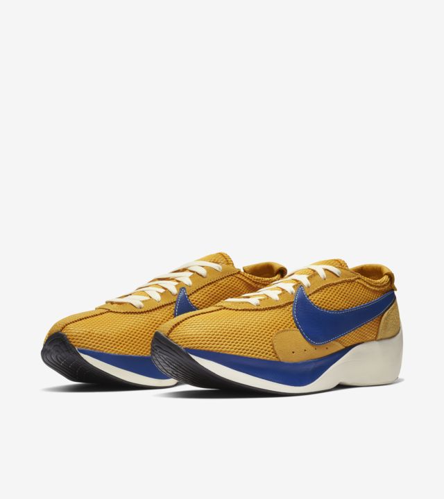 nike moon racer yellow ochre gym blue