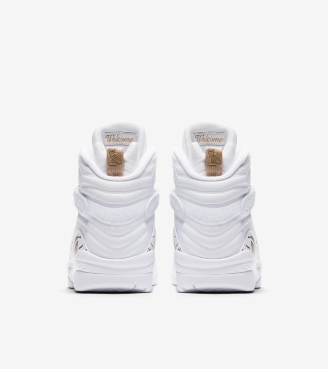 jordan 8 white and gold