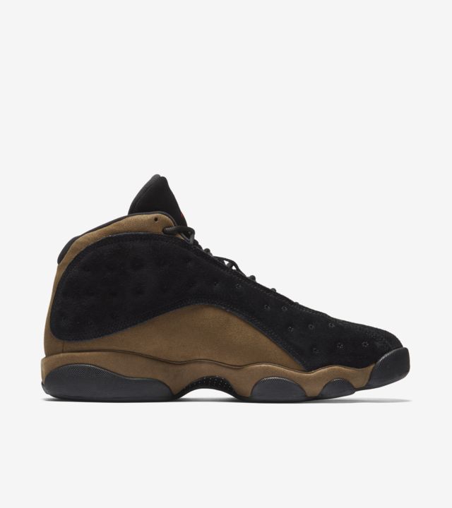 jordan 13 black and olive green