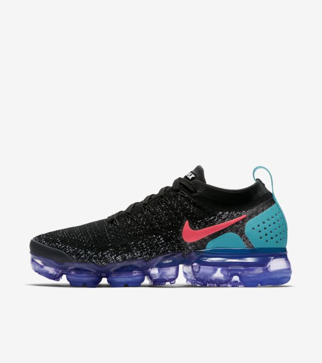 Nike Women's Air VaporMax Flyknit 2.0 'Black & Hot Punch' Release Date ...