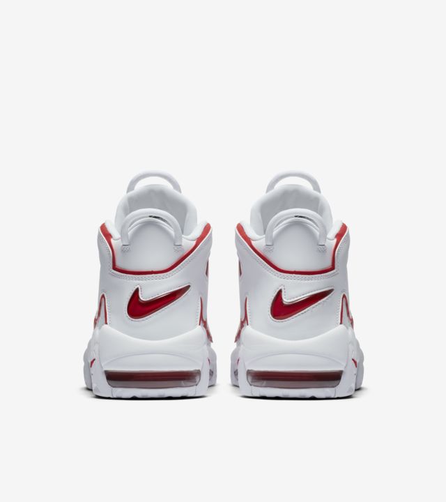 Air More Uptempo 'White and Varsity Red' Release Date. Nike SNKRS ID