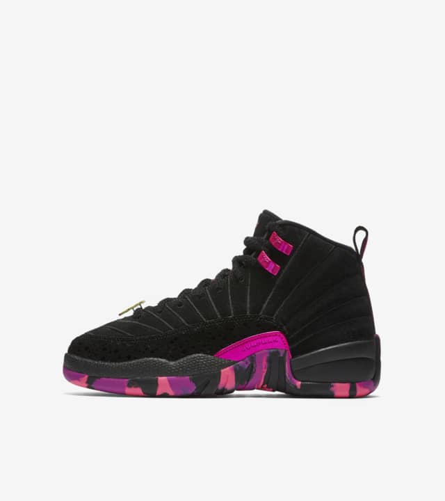 Air Jordan 12 Retro BG Doernbecher Freestyle 2017 'Black & Pink Blast' Release Date. Nike SNKRS
