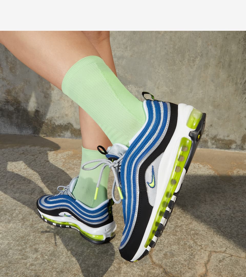 SCARPA NIKE AIR MAX 97 BIANCA GIALLO FLUO NERA COLORI ESTIVI