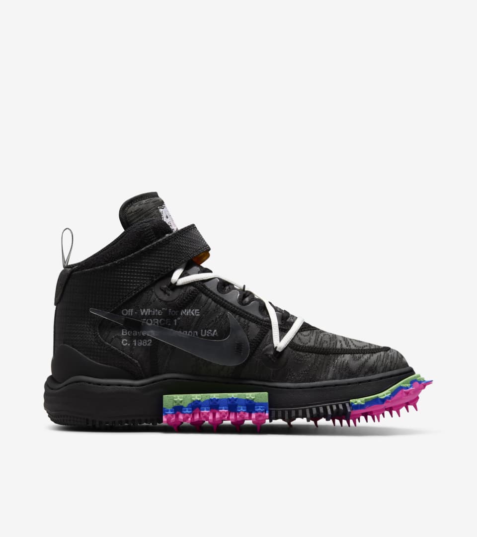 off white nike air force 1 black release date