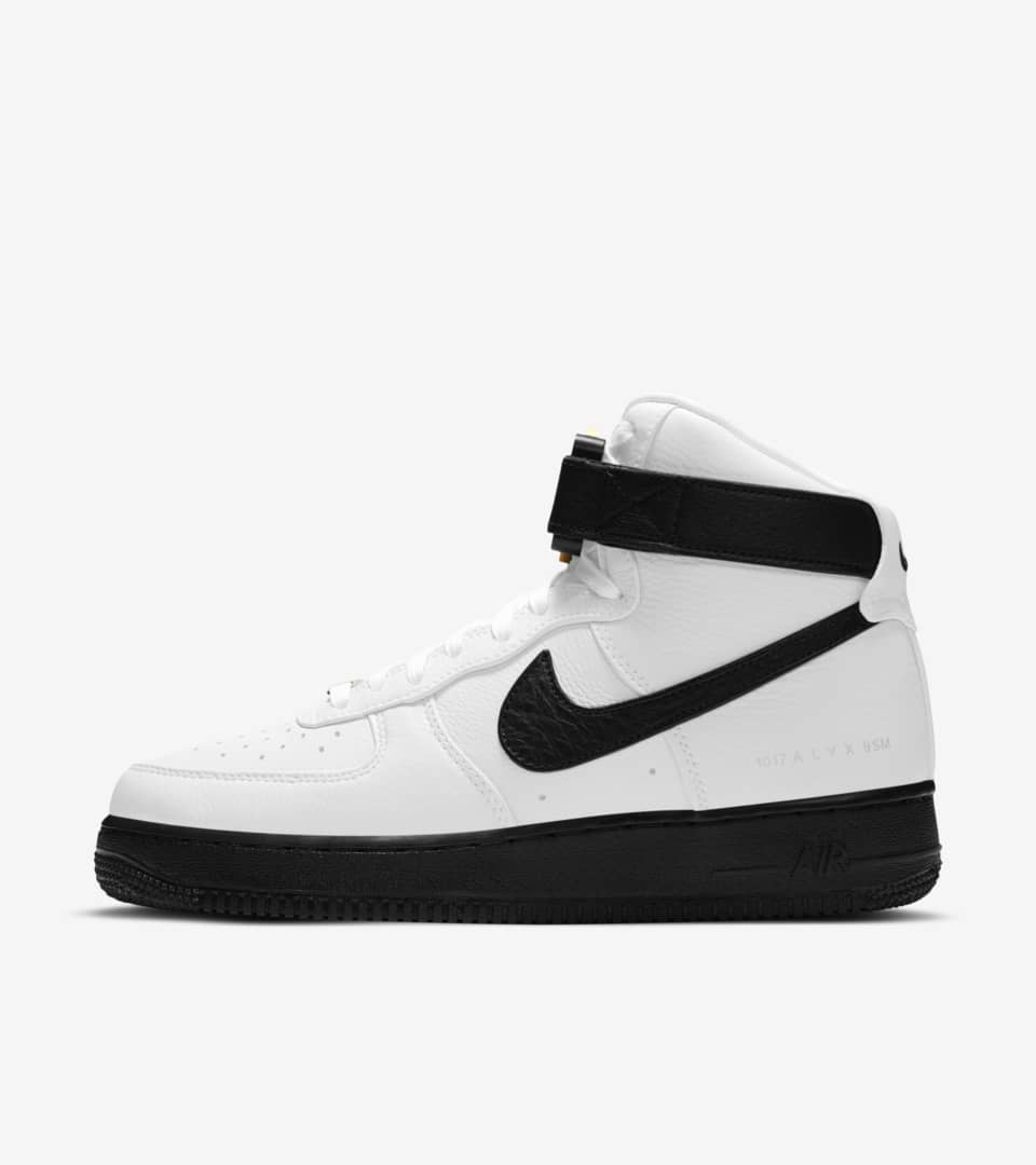 Air Force 1 High x ALYX 'White & Black' Release Date. title_snkrs 