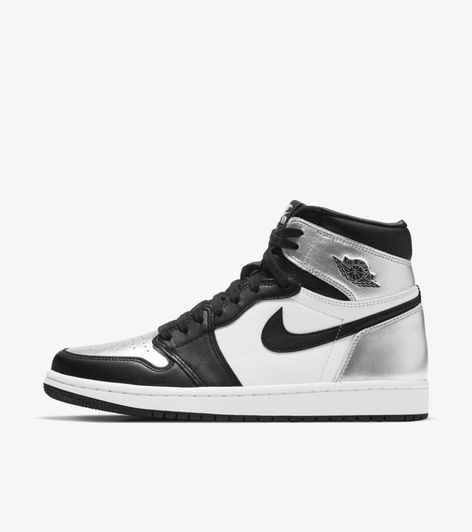 NIKE WMNS AIR JORDAN1 HIGH OG SILVER TOE