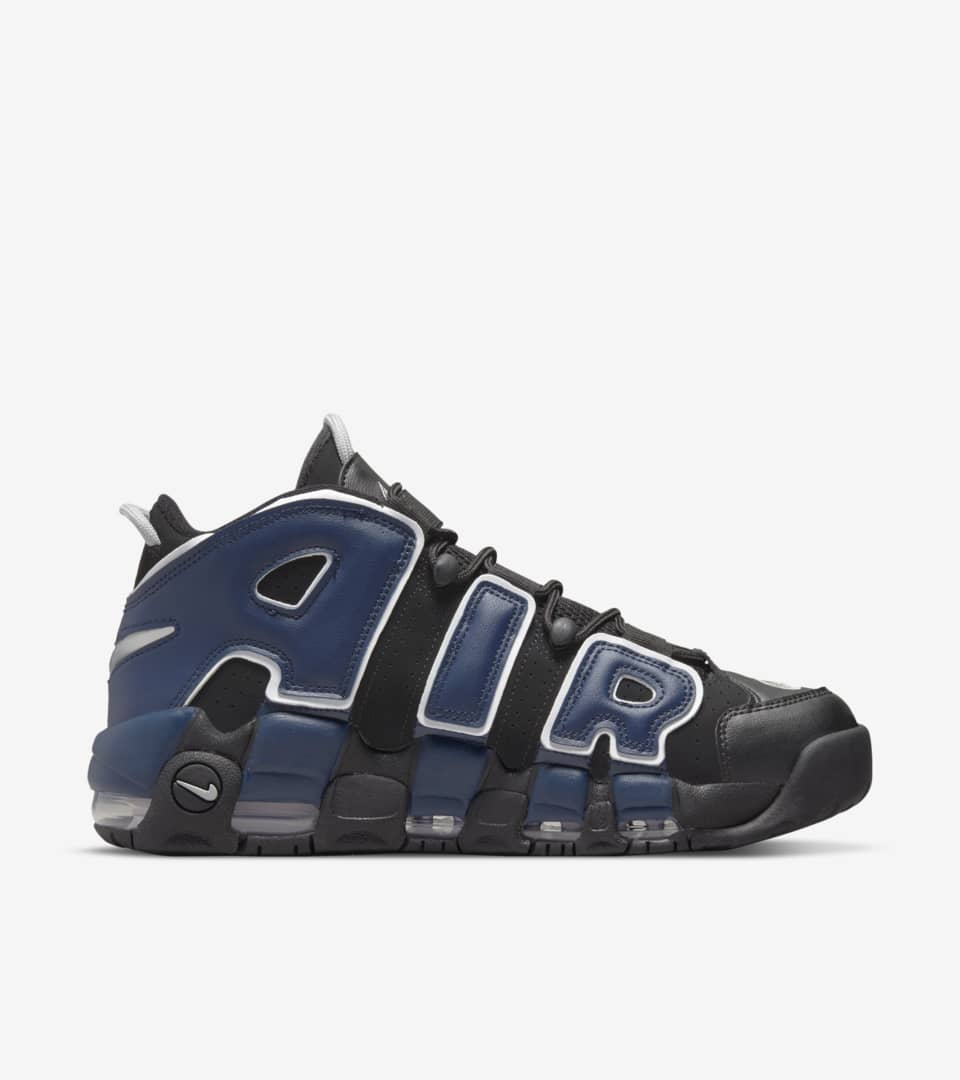 Nike uptempo hot sale red black