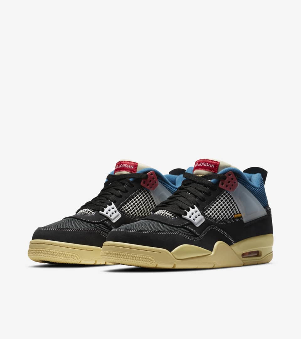 Air Jordan 4 x UNION LA 'Off Noir' Release Date. Nike SNKRS GB