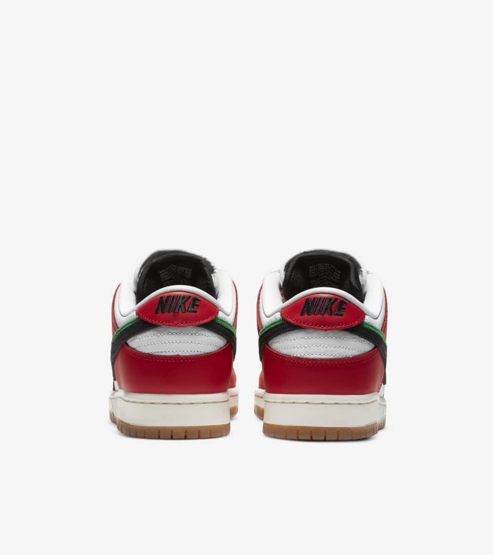 sb dunk low frame chile red