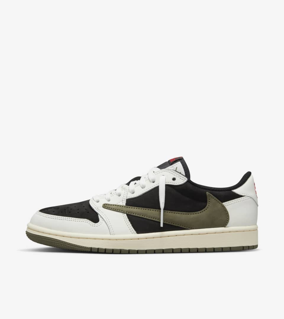 Air Jordan 1 Low x Travis Scott Medium Olive Donna DZ4137 106 Data del lancio. Nike SNKRS