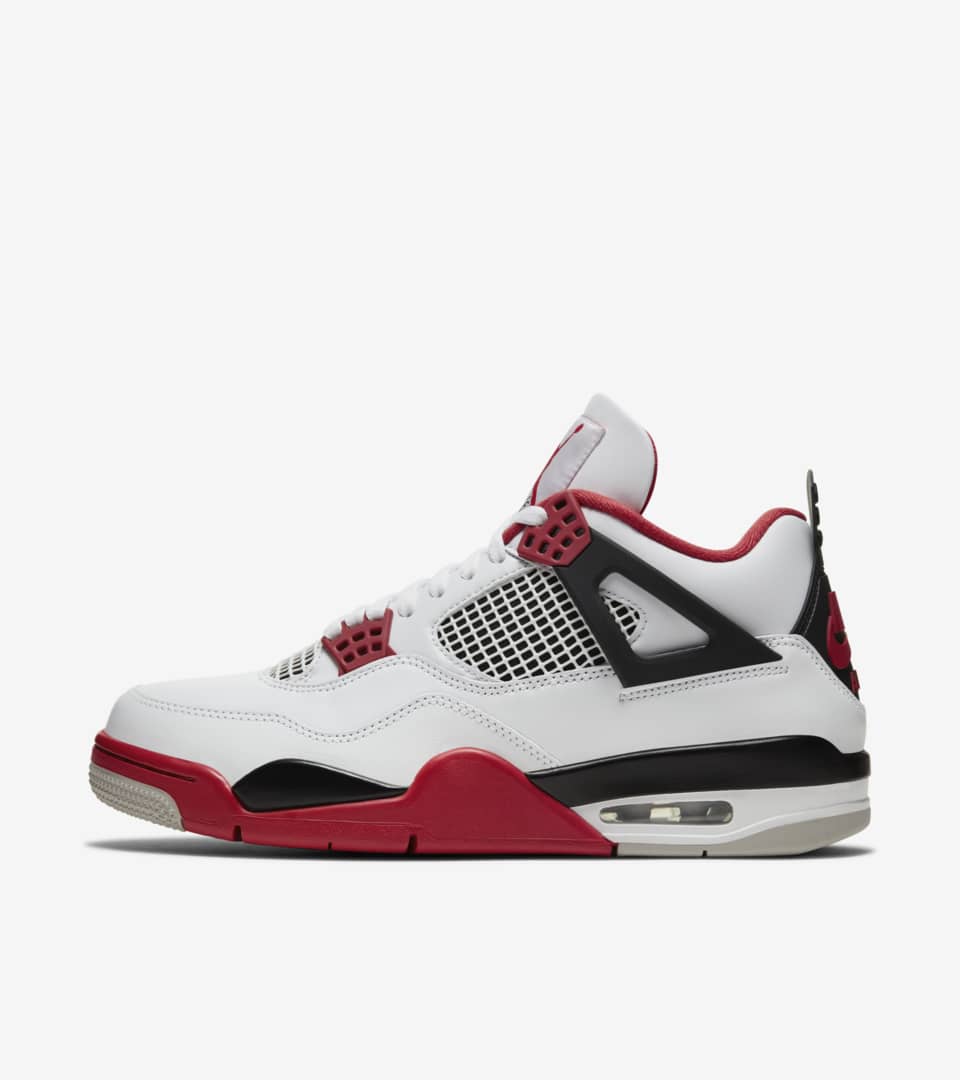 วันเปิดตัว Air Jordan 4 “Fire Red”. Nike SNKRS