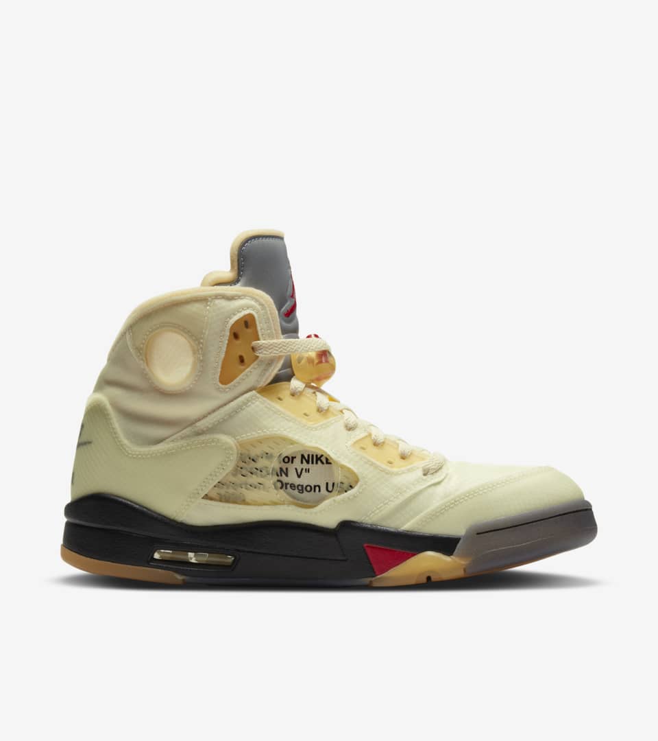 Air Jordan 5 x Off-White™️ 'Sail' Release Date. Nike SNKRS GB