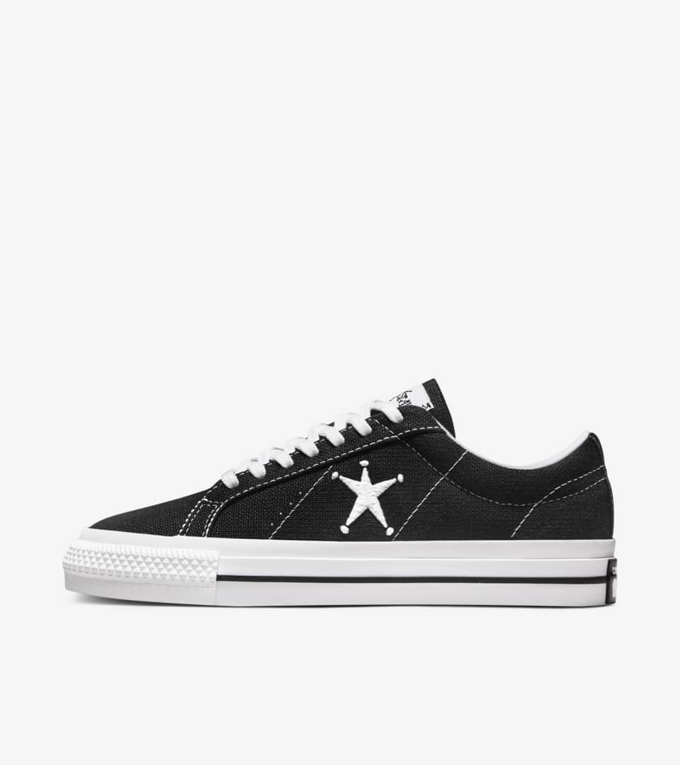Converse x Stüssy One Star 'Black and White' (173120C-001) Release ...