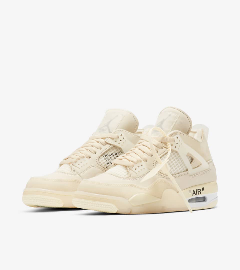 Women's Air Jordan 4 x Off-White™️ 'Sail' Release Date. Nike SNKRS MY