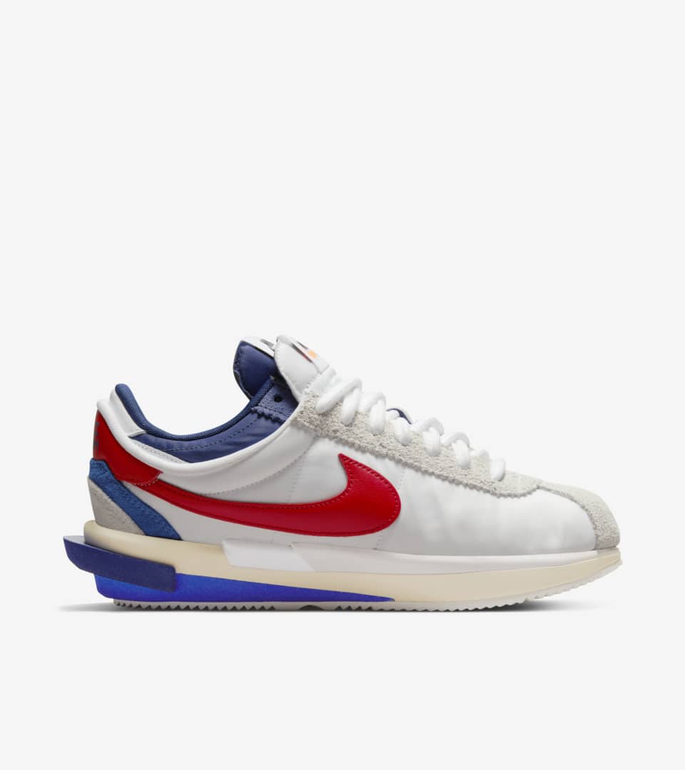 NIKE公式】ズーム コルテッツ x sacai 'White and University Red' (DQ0581-100 / NIKE  CORTEZ SP). Nike SNKRS JP