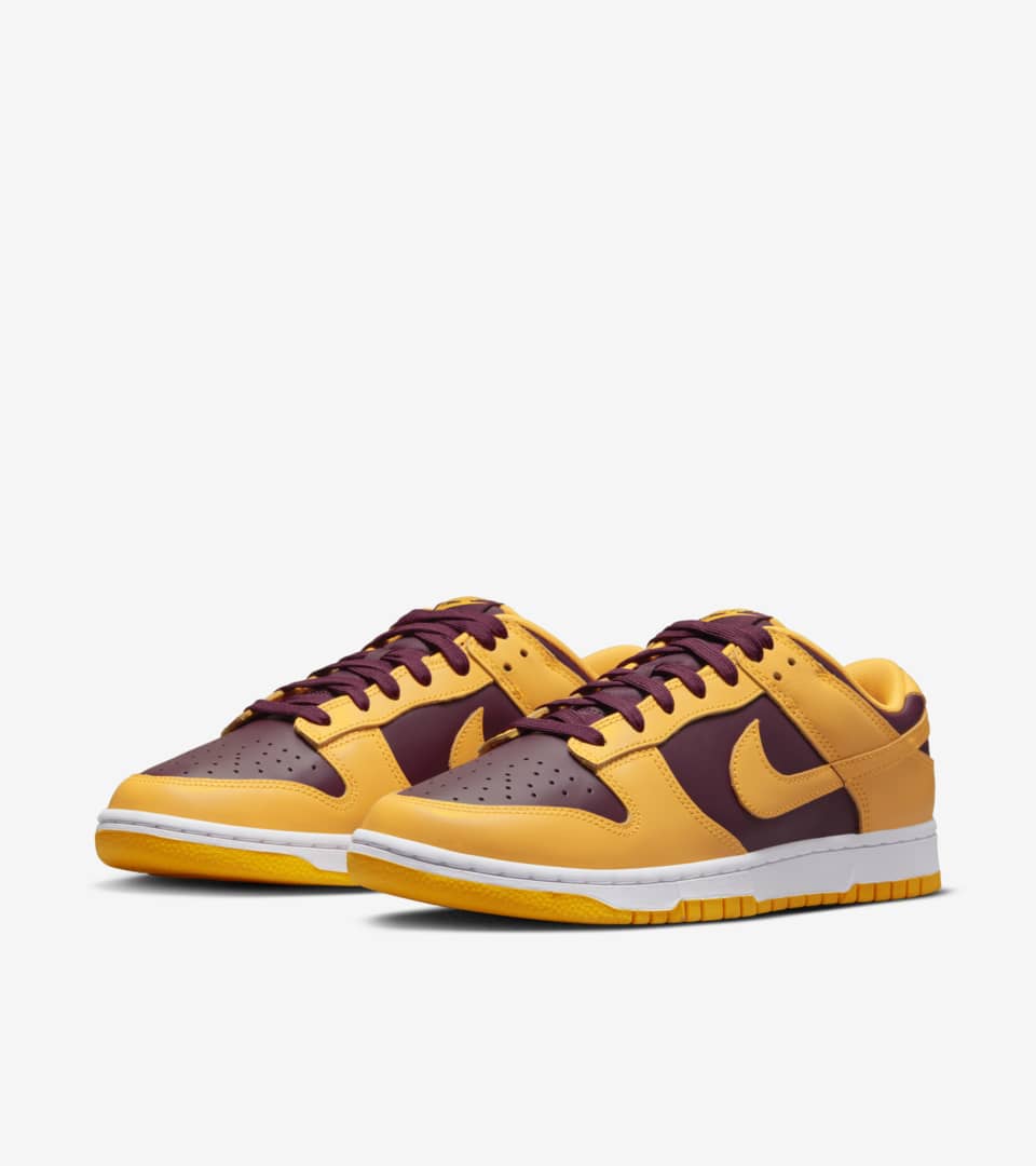 NIKE DUNK LOW University Gold and Maroon