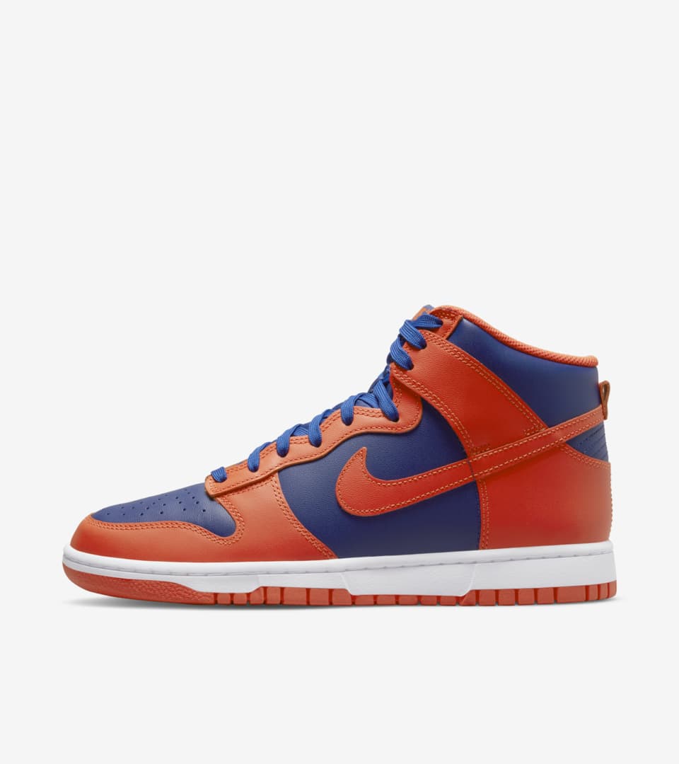 国産お得Nike Dunk Hig RetroOrange and Deep Royal スニーカー