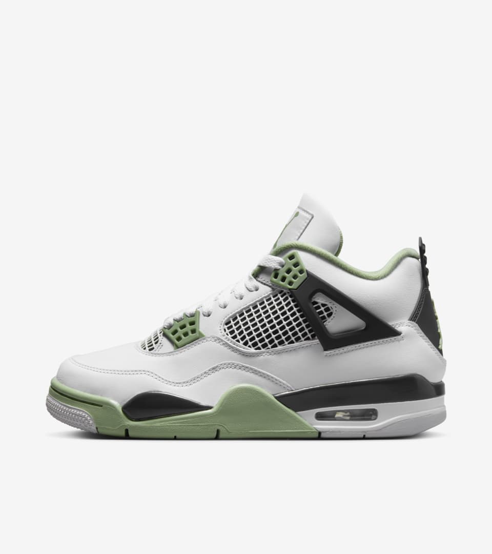 Air 4 'Oil Green' (AQ9129-103) Release Date. Nike SNKRS