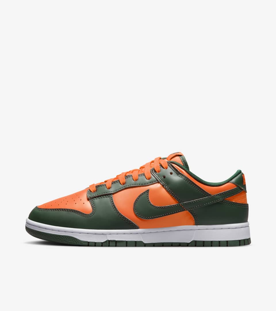 Fecha de lanzamiento del Dunk Low Gorge Green and Total Orange DD1391 300 Nike SNKRS