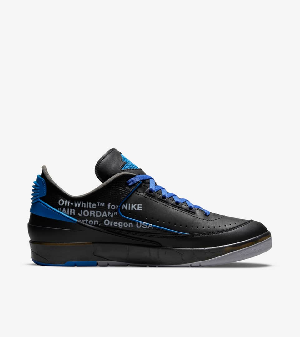 Air Jordan 2 低筒x Off-White™️ 'Black and Varsity Royal' (DJ4375