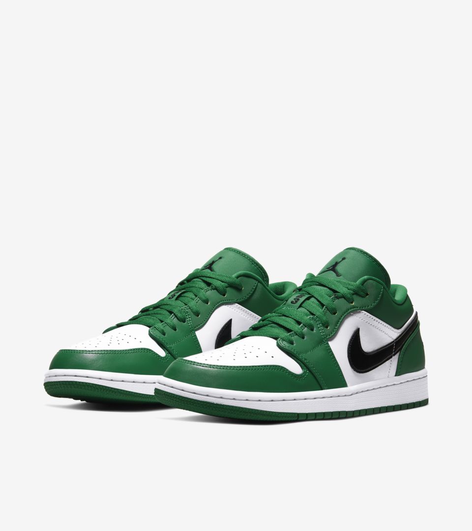 low top pine green jordan 1