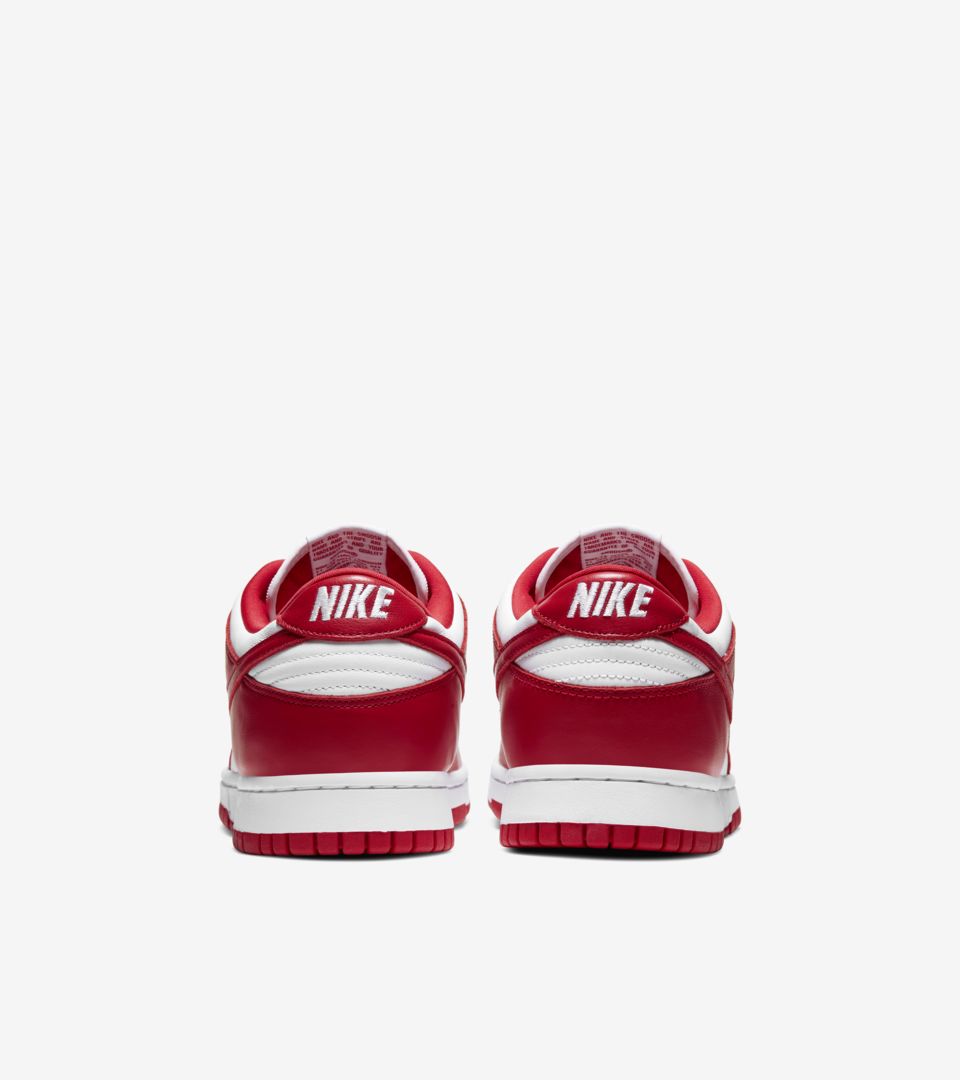 nike dunk low university red release date