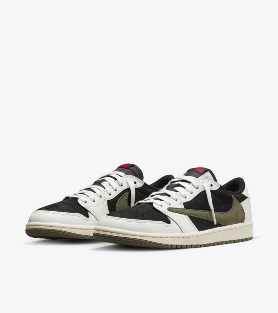 Women's Air Jordan 1 Low x Travis Scott 'Medium Olive' (DZ4137-106