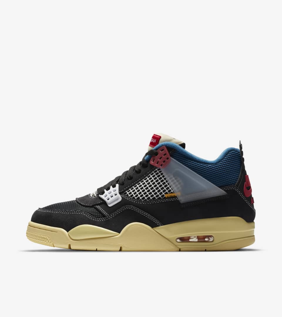 Date de sortie de la Air Jordan 4 x UNION LA « Off Noir ». Nike SNKRS FR