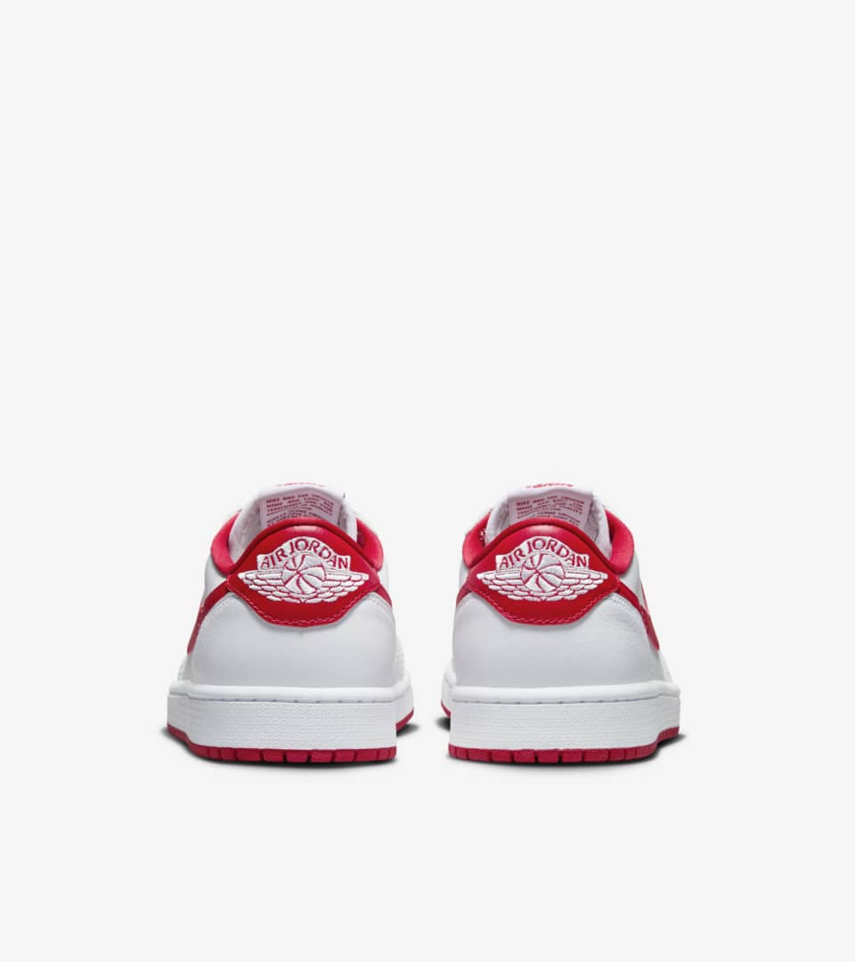 Mens white cheap and red jordans