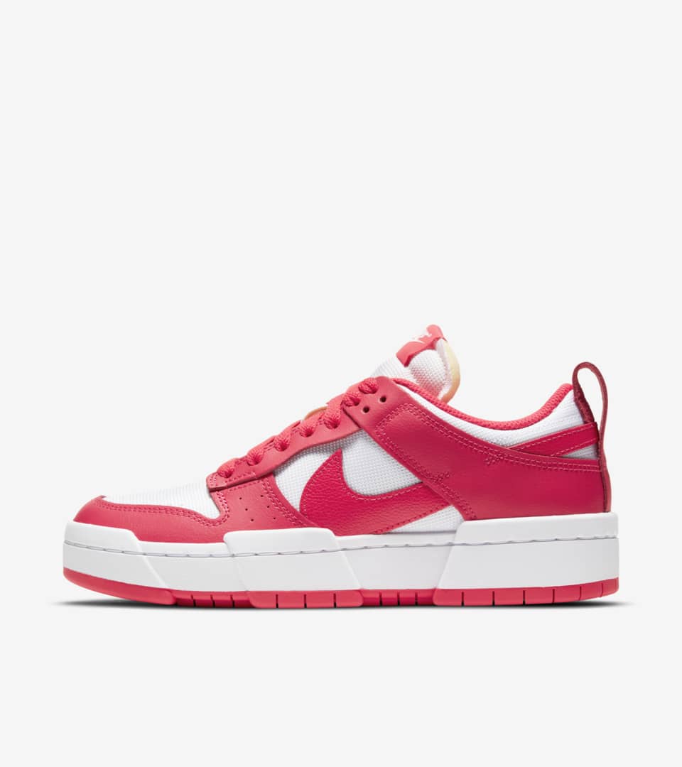 nike dunk low disrupt white red