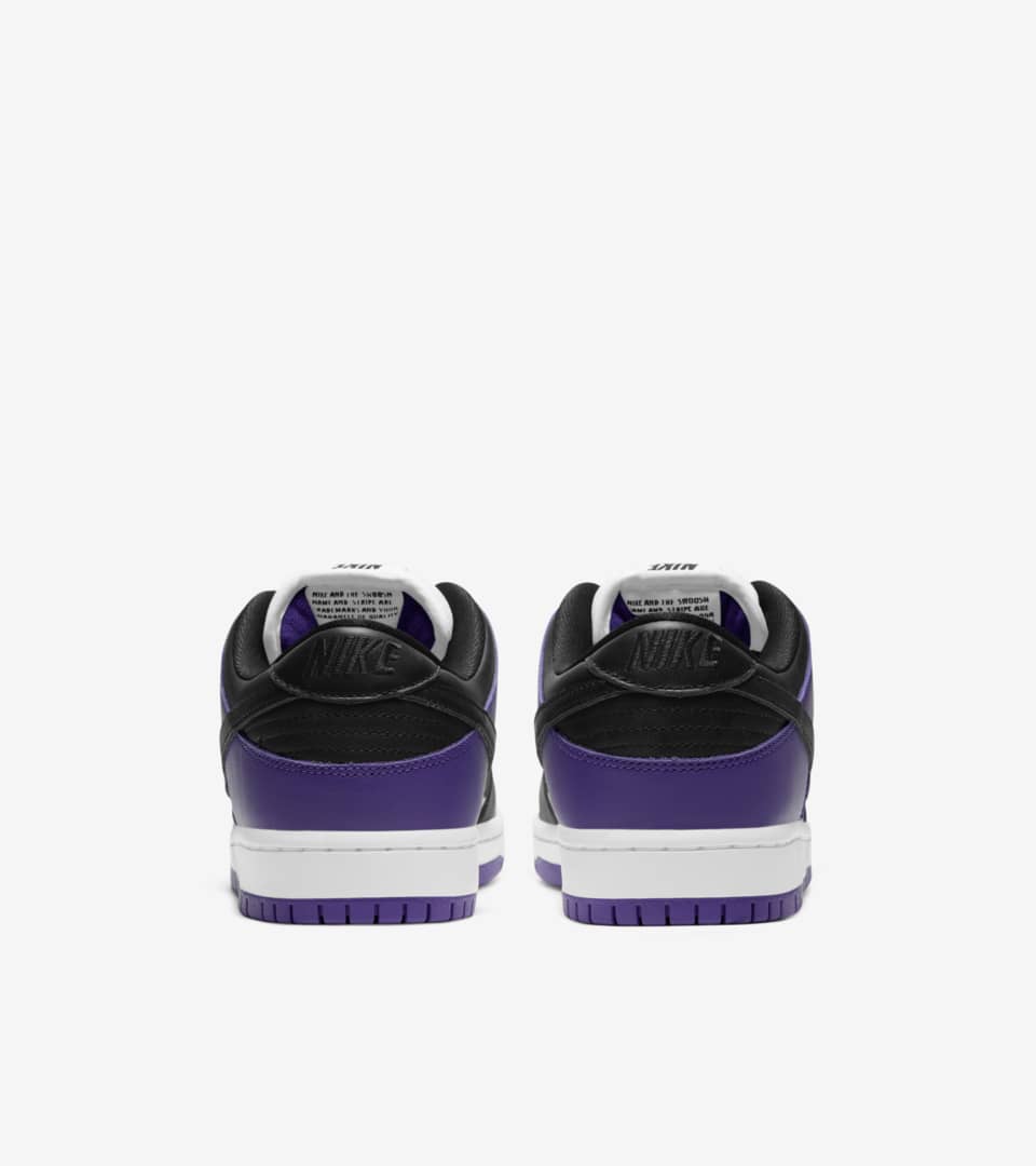 purple black white nike dunks