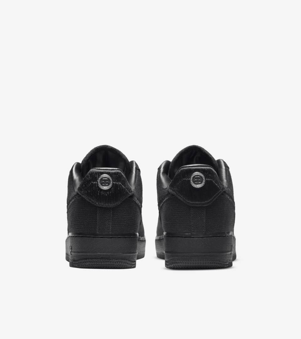 Stussy Nike Air Force 1 Triple Black af1