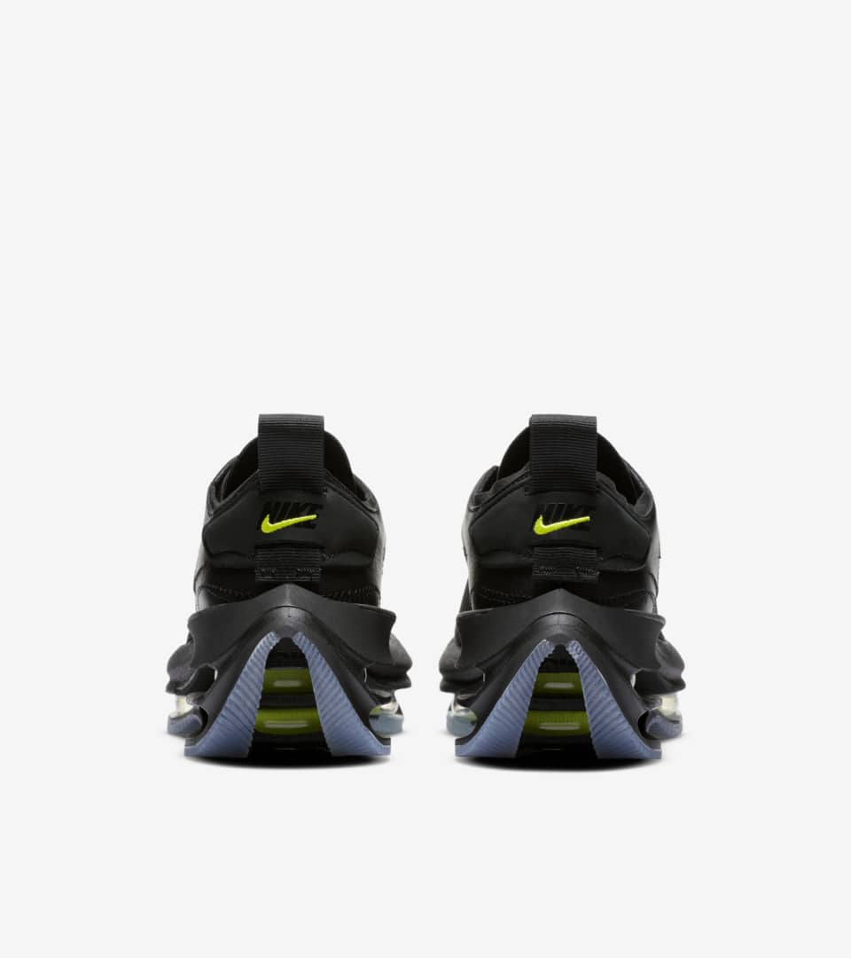 nike zoom double stacked black volt