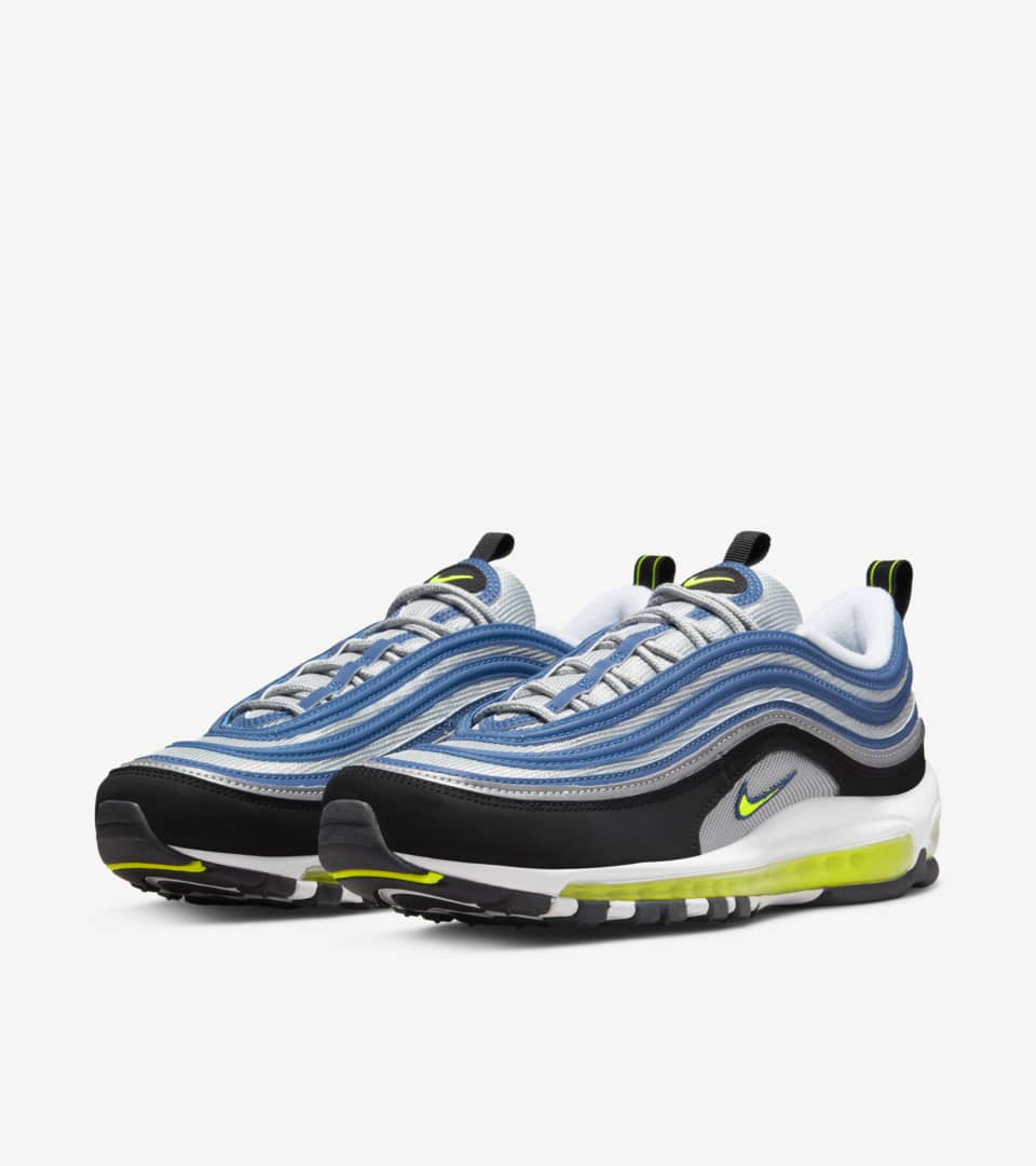 Date de sortie de la Air Max 97 « Atlantic Blue and Voltage Yellow »  (DM0028-400). Nike SNKRS FR