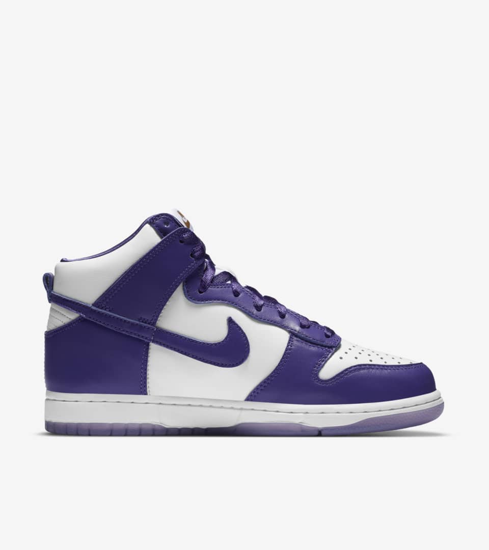 nike dunk high up purple