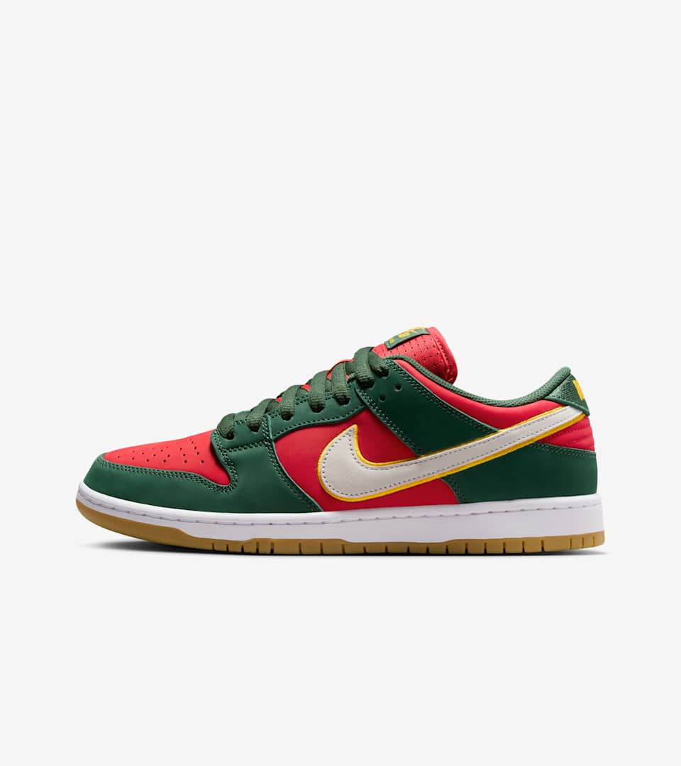 Nike SB Dunk Low Fir and Fire Red FZ1287 300 release date. Nike SNKRS