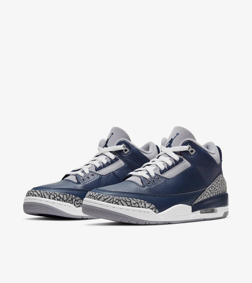 midnight navy 3's