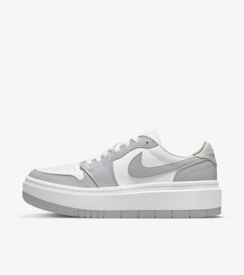 Women S Air Jordan 1 Elevate Low Se White And Wolf Grey Dh7004 100 Release Date Nike Snkrs In