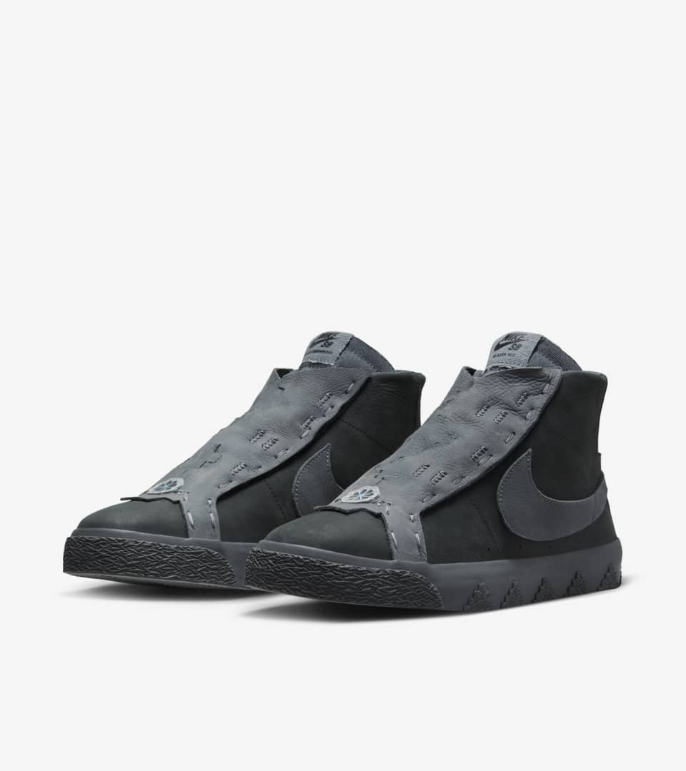 Nike SB Zoom Blazer Mid x Di'Orr Greenwood 'Dark Grey and Anthracite'  (FQ0792-001) Release Date. Nike SNKRS