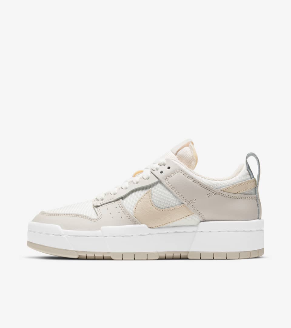 nike dunk low disrupt white desert sand