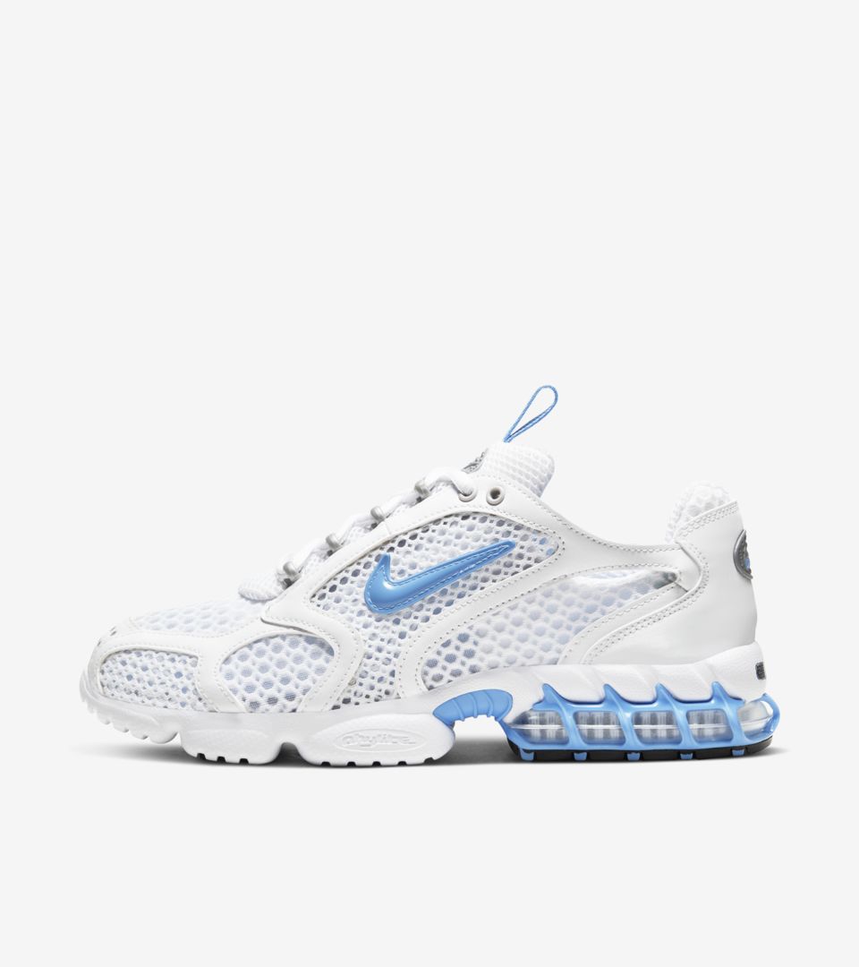 air zoom spiridon cage 2 white university blue Women's Shoe