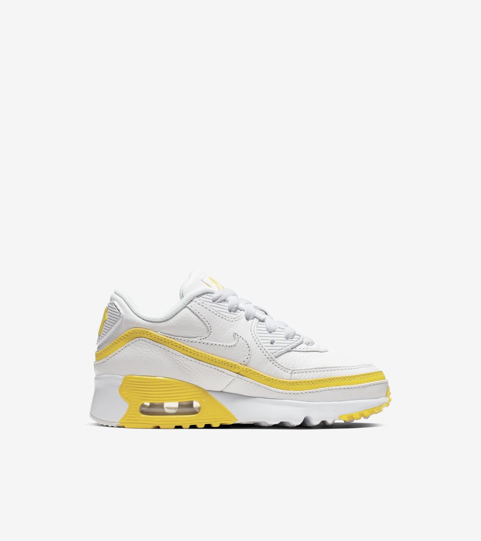air max 90 undefeated white opti yellow