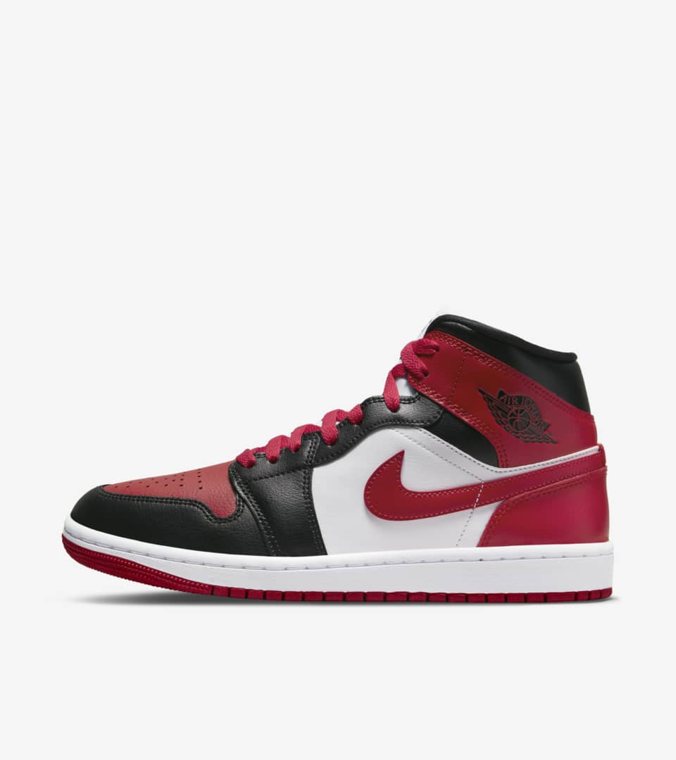 Women's Air Jordan 1 Mid 'Black and Gym Red' (BQ6472-079) Release Date. Nike  SNKRS KR