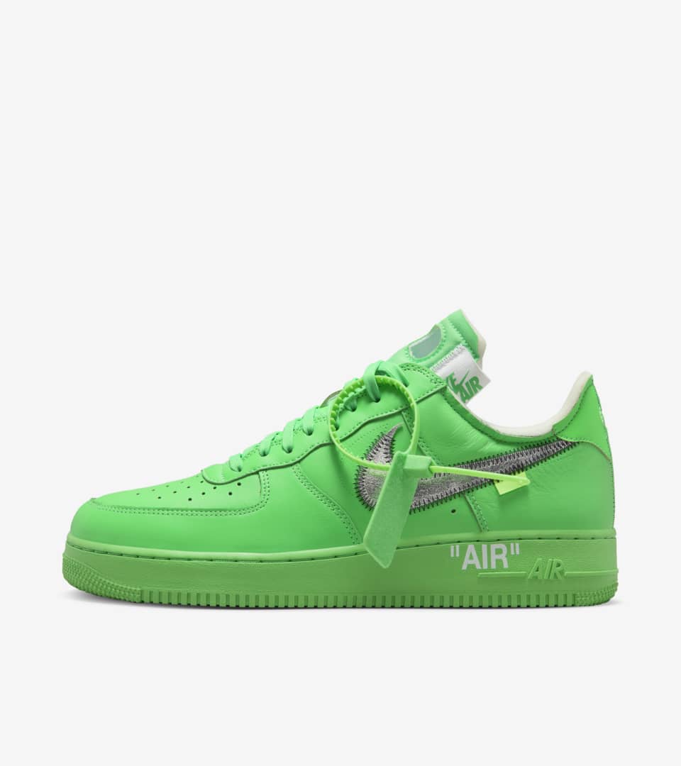 green off white air force 1