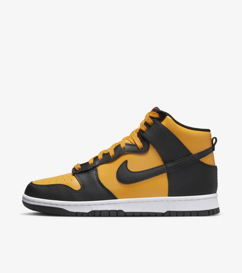 Dunk High University Gold and Black DD1399 700 Release Date. Nike SNKRS