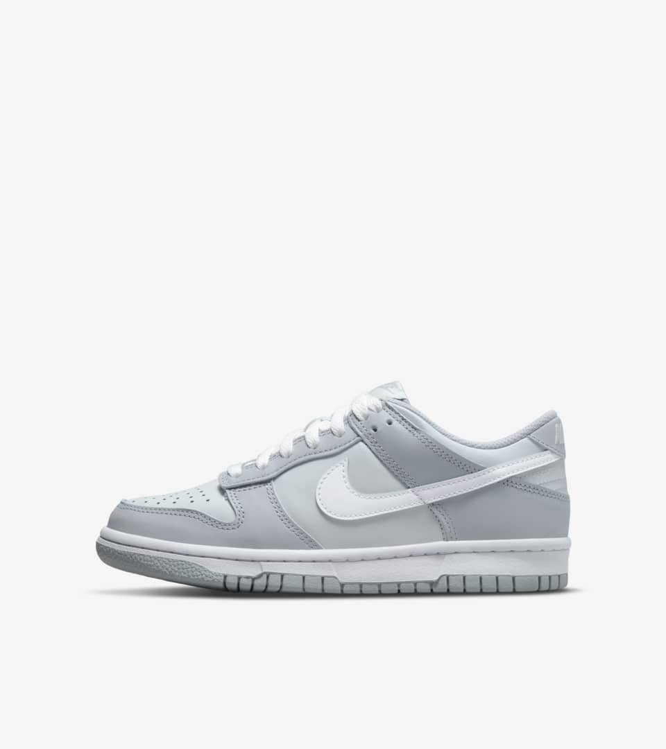 Big Kids' Dunk Low 'Pure Platinum' (DH9765-001) Release Date. Nike SNKRS PH