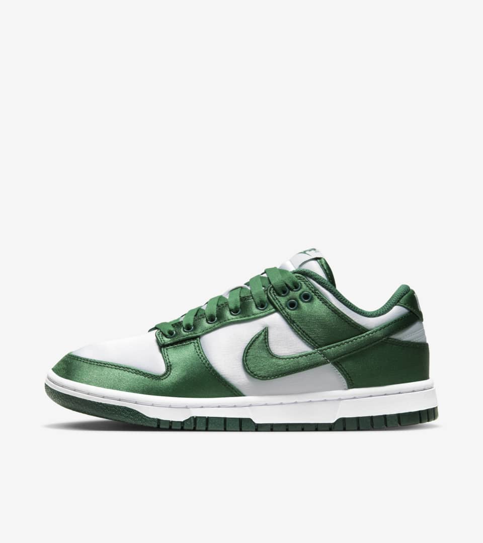 Green and white dunks