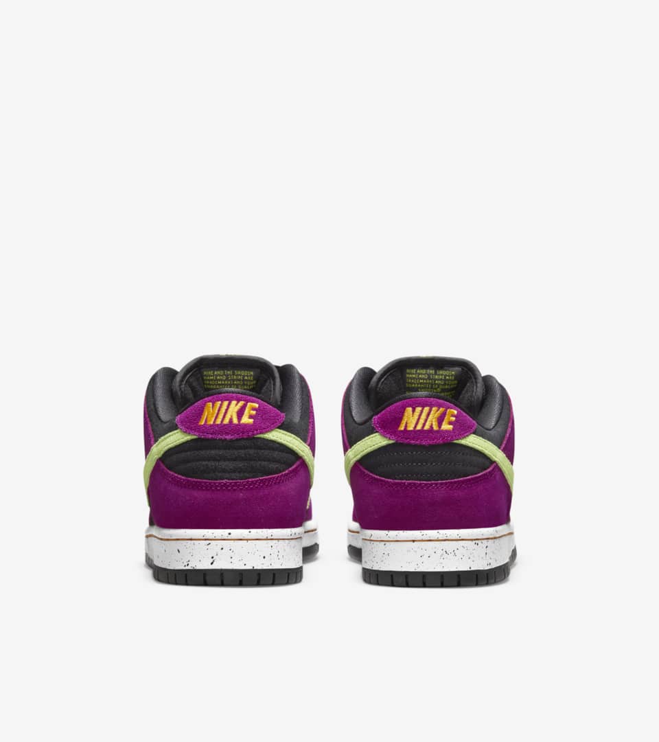 nike sb dunk low pro red plum & citron