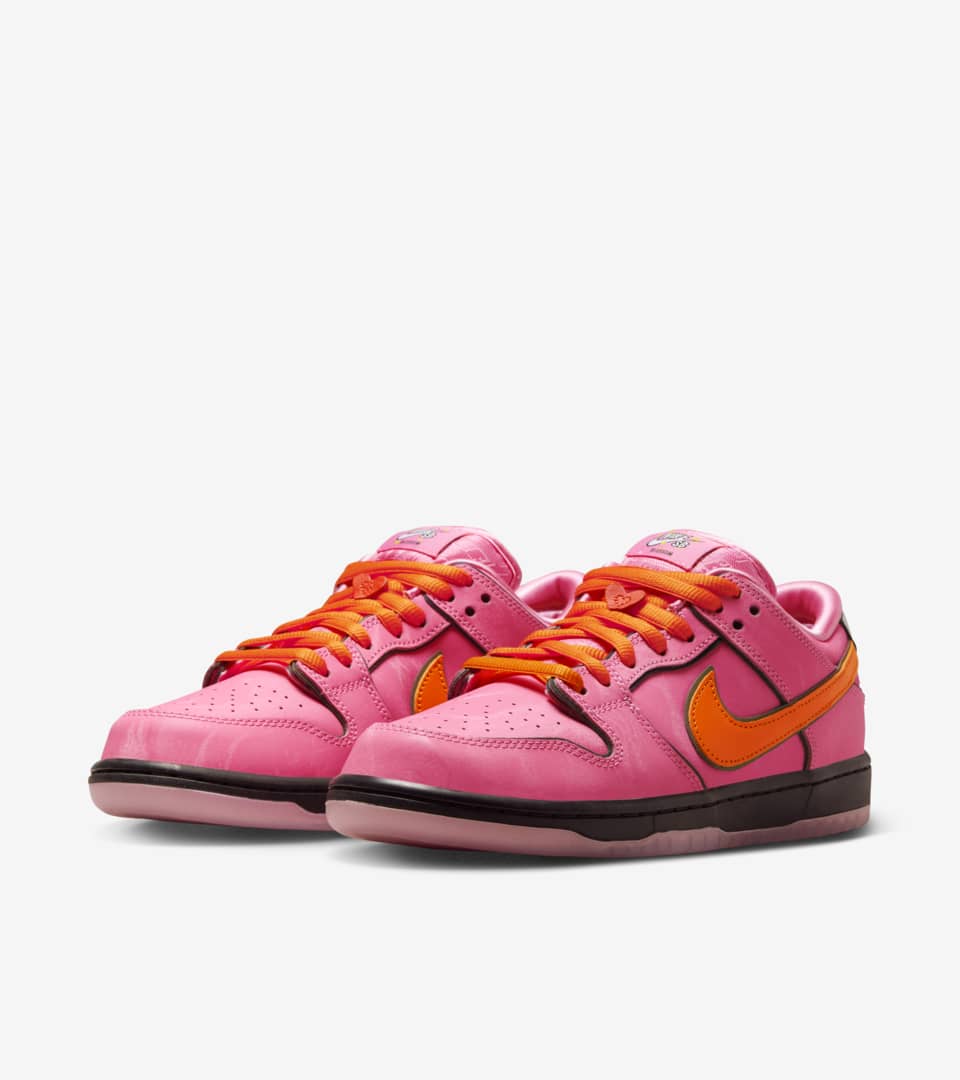 Nike SB Dunk Low Pro x Powerpuff Girls 'Blossom' (FD2631-600) release date.  Nike SNKRS ID